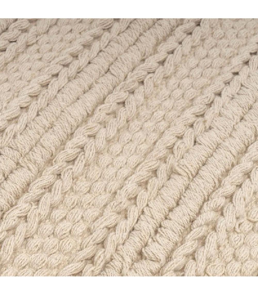 Wadiga Tapis En Coton Tressé Beige 70x140cm