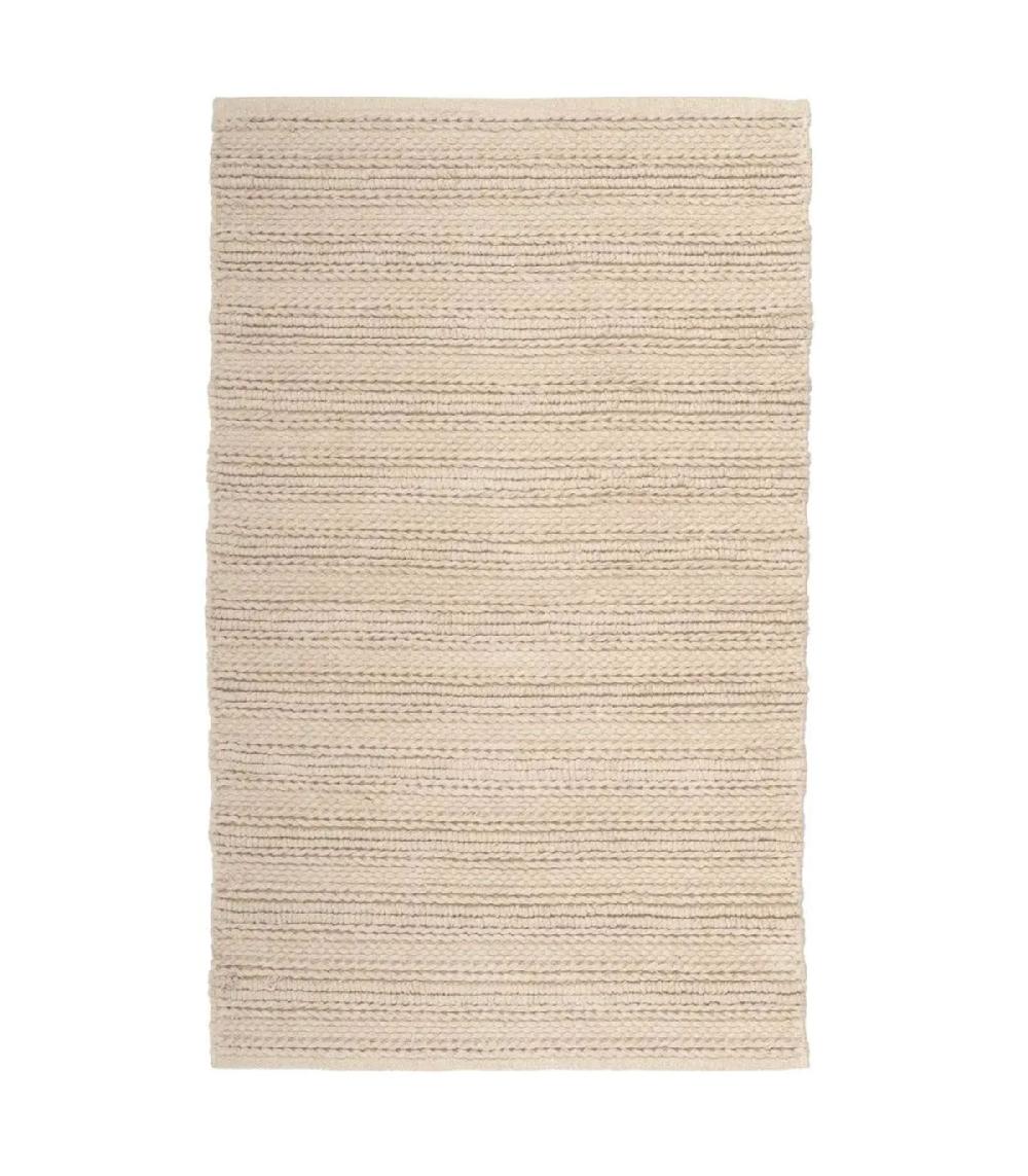wadiga Tapis en coton tressé beige 70x140cm