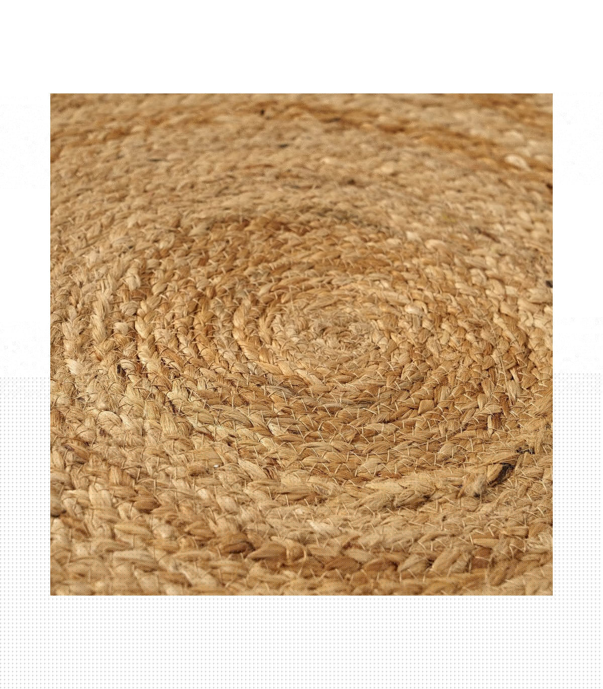 Wadiga Tapis Rond Déco Jute - Diamètre 100cm