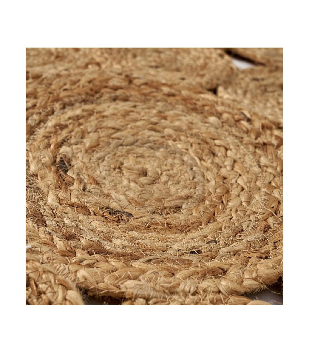 Wadiga Tapis Rond Déco Jute - Diamètre 120cm