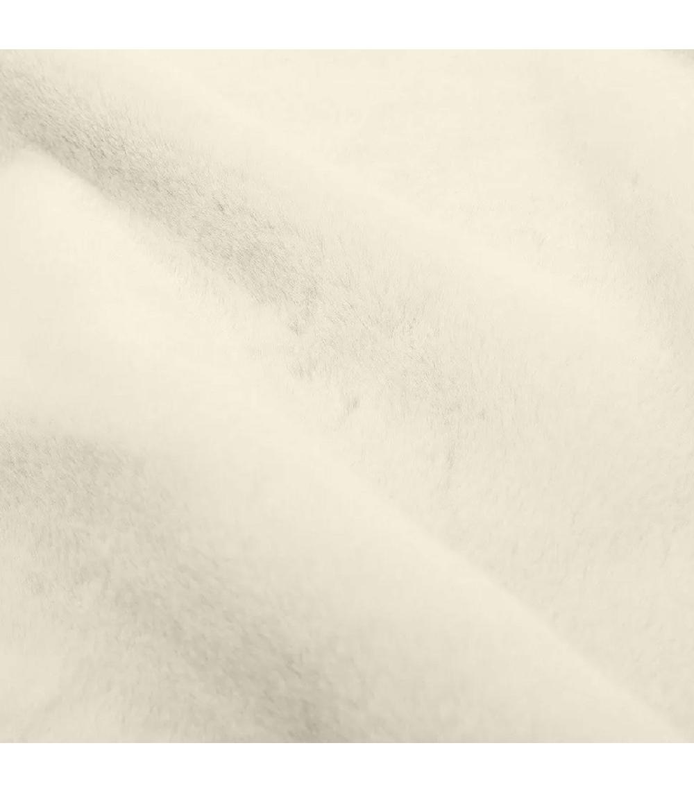 Wadiga Tapis Rond Doux Blanc Cassé Diamètre 80cm
