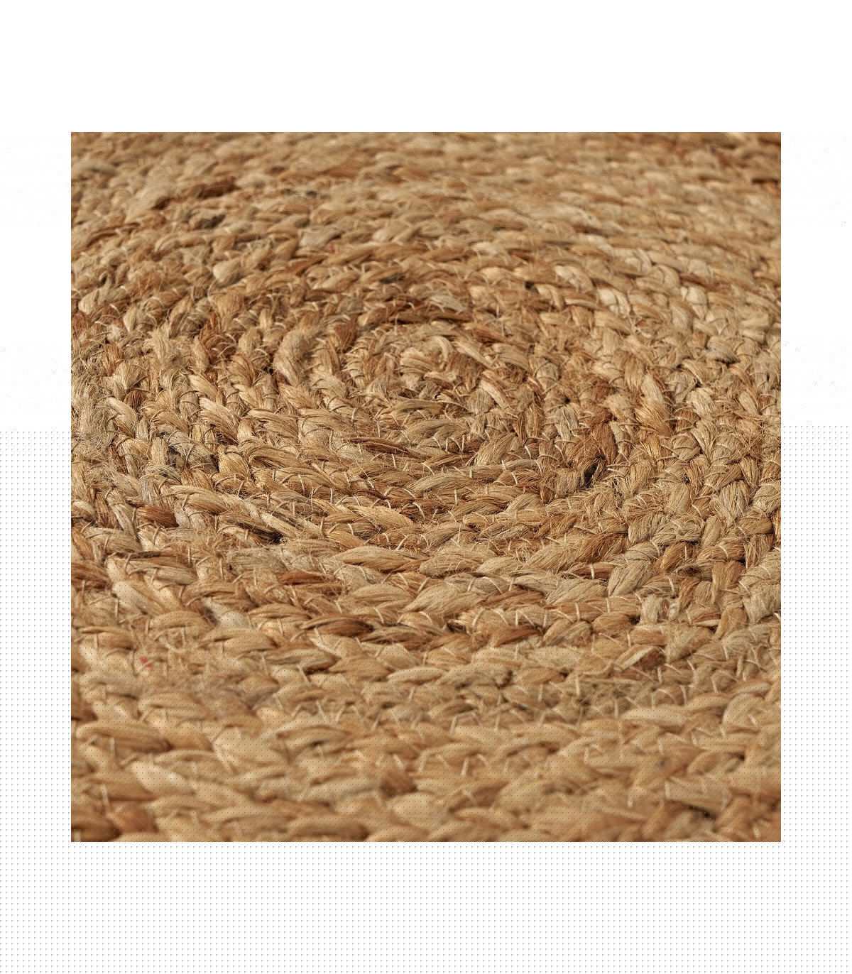 Wadiga Tapis Rond Jute - Diamètre 90cm