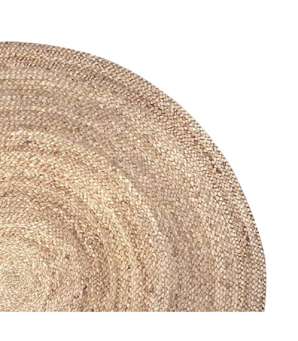 Wadiga Tapis Rond Tressé En Jute - Diamètre 110cm