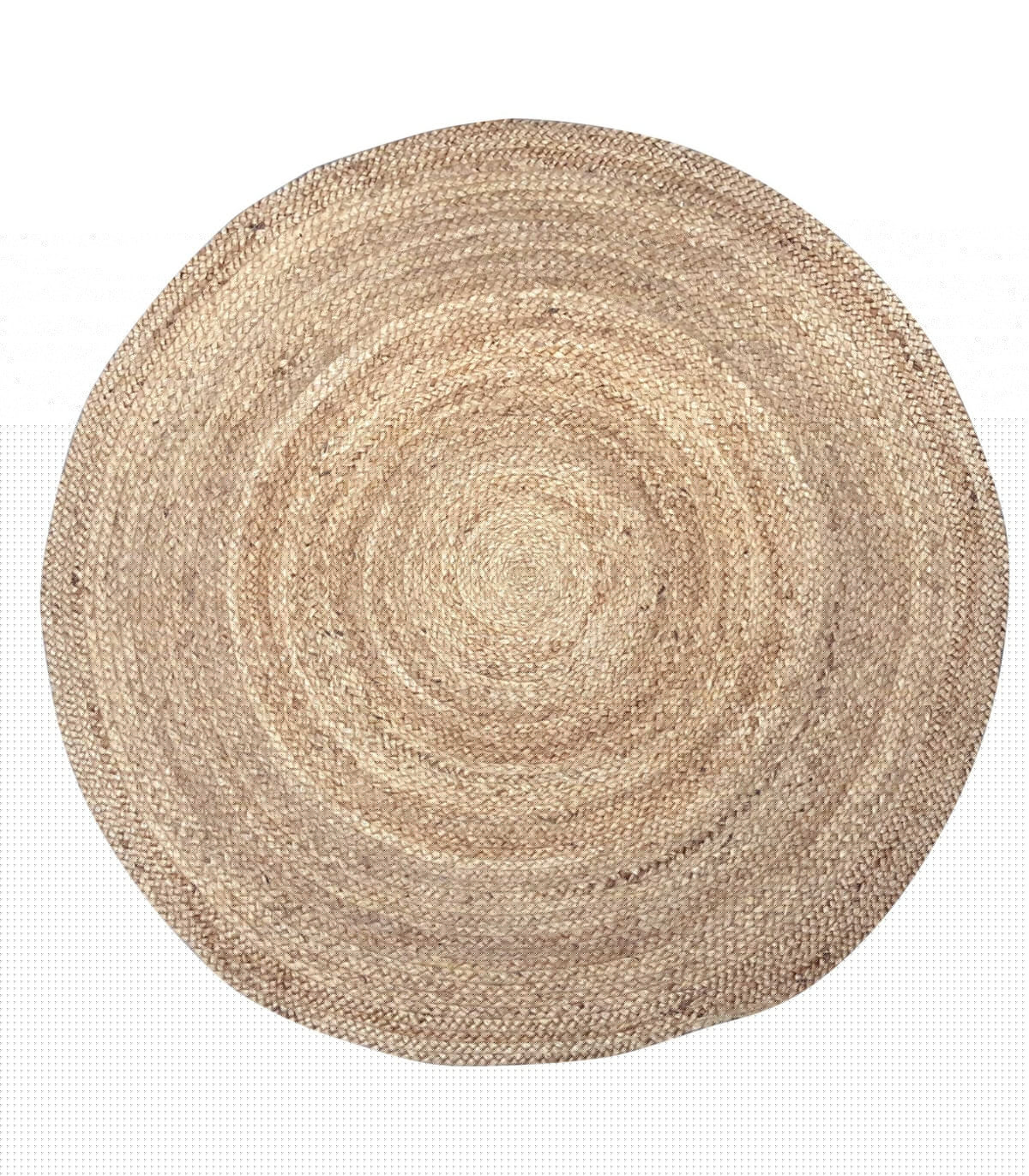 wadiga Tapis Rond Tressé en Jute - Diamètre 110cm