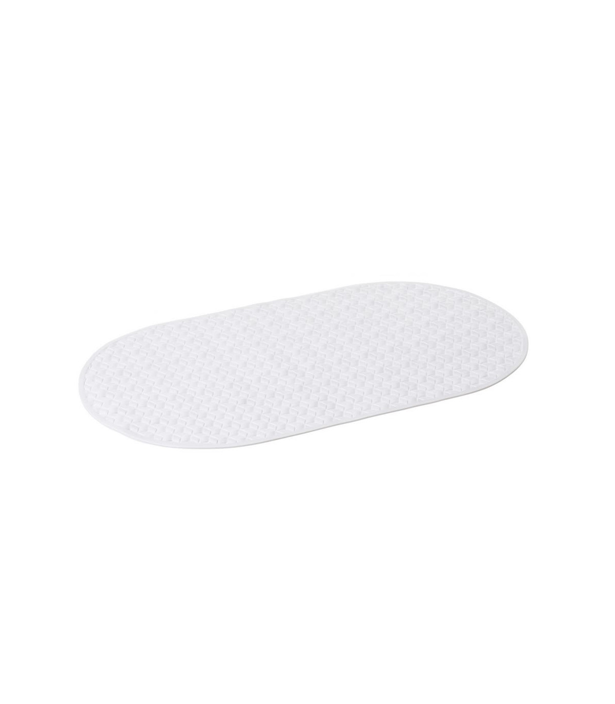 wadiga Tapis Salle de Bain Antidérapant PVC Blanc