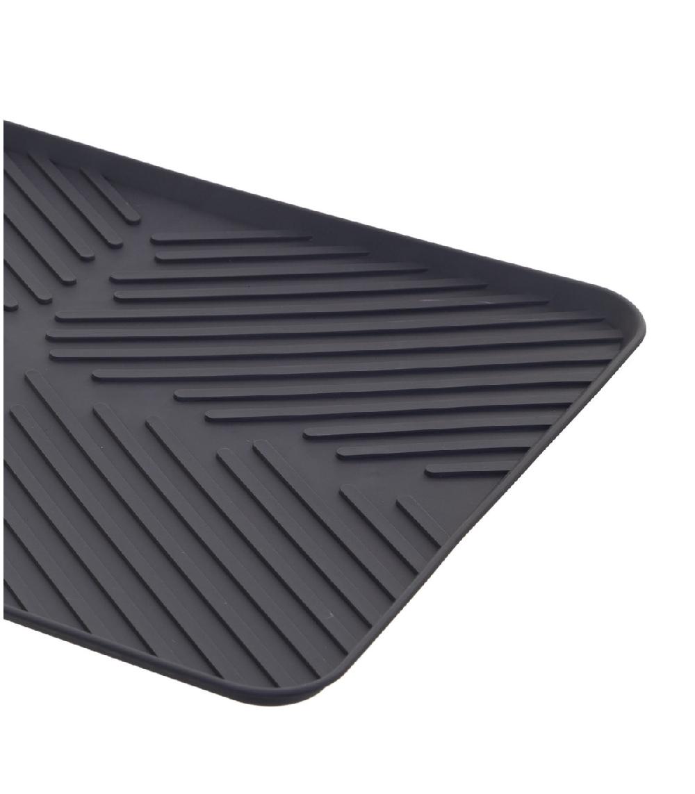 Wadiga Tapis Vaisselle Noir - 40.5x30.5x1.3cm