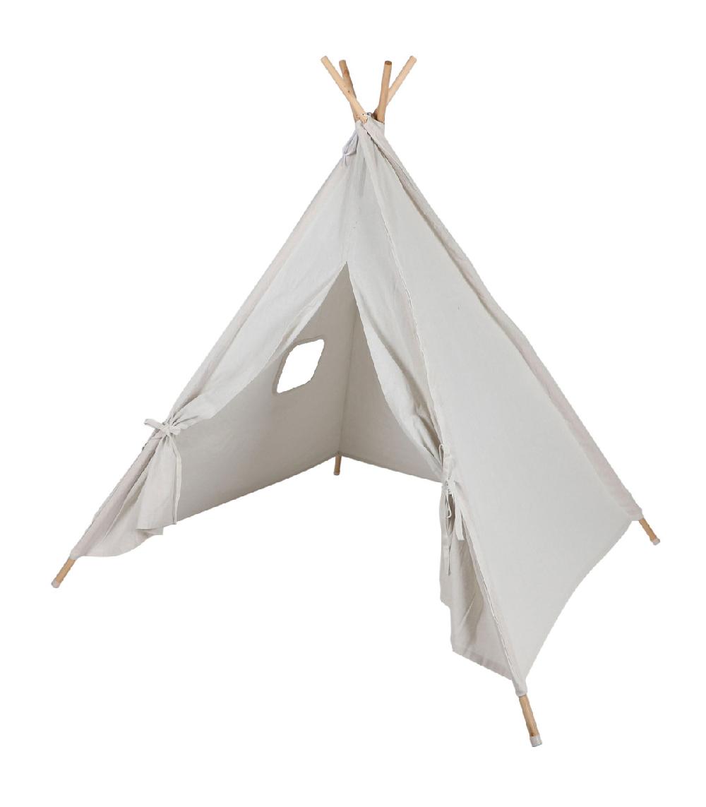 wadiga Tente de jeu pour enfant tipi blanc