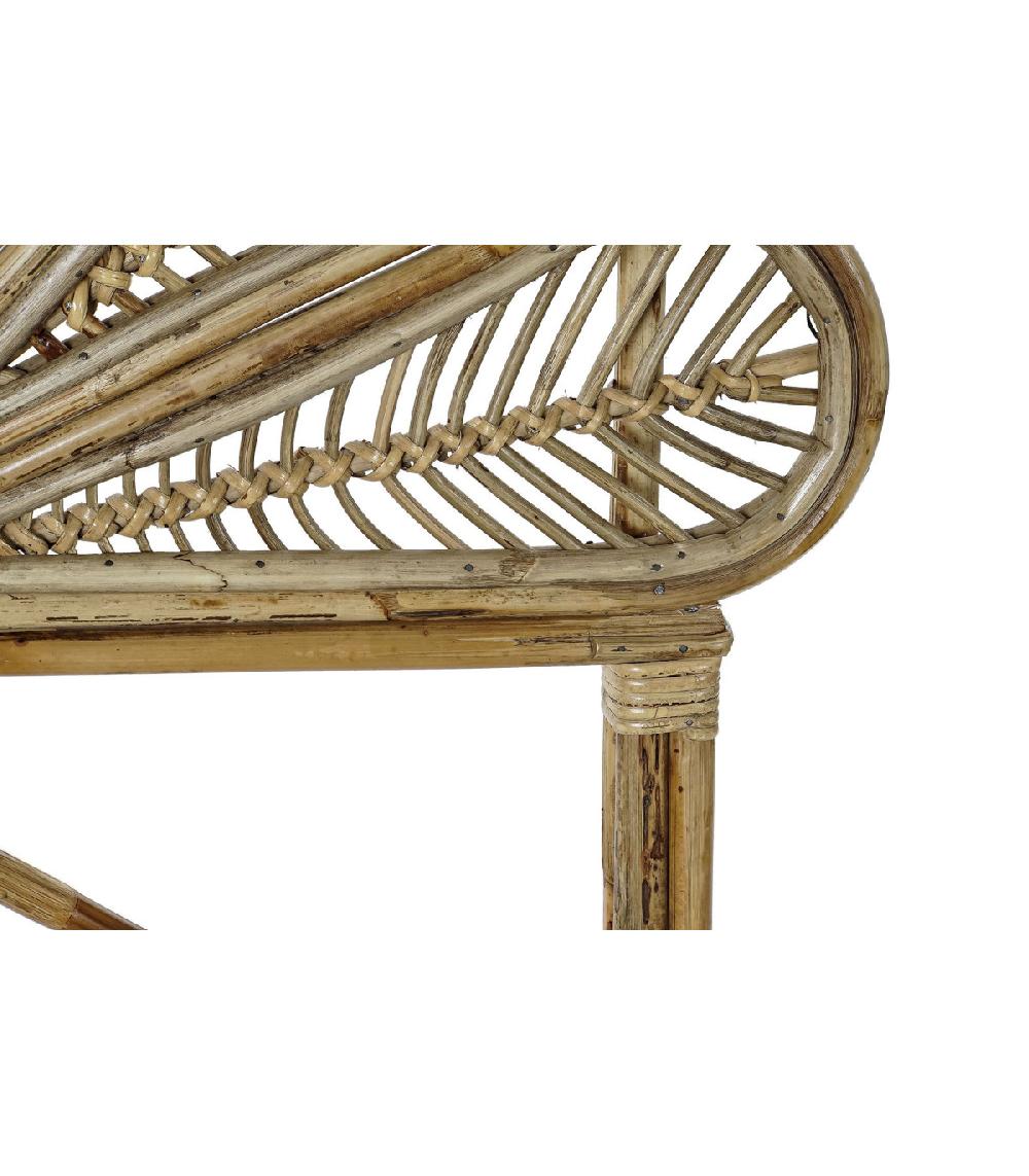 Wadiga Tête De Lit Demi-lune Rotin - 90x4x128cm