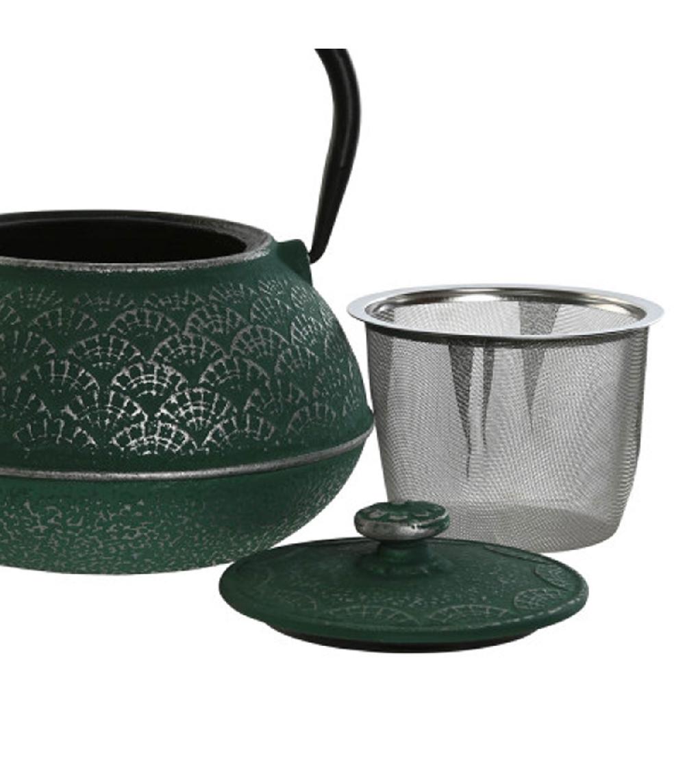 Wadiga Théière En Fonte Verte 800ml