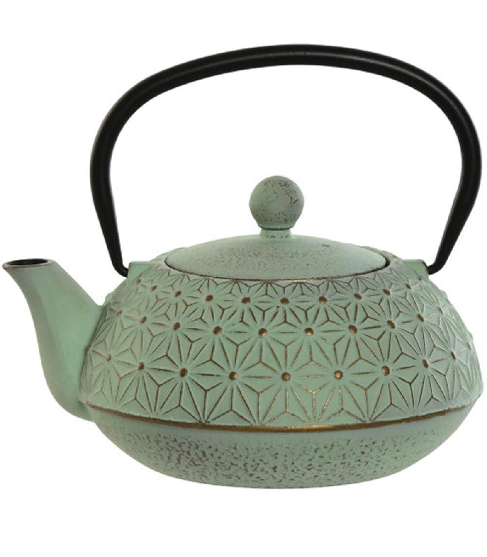 wadiga Théière en fonte verte 900ml