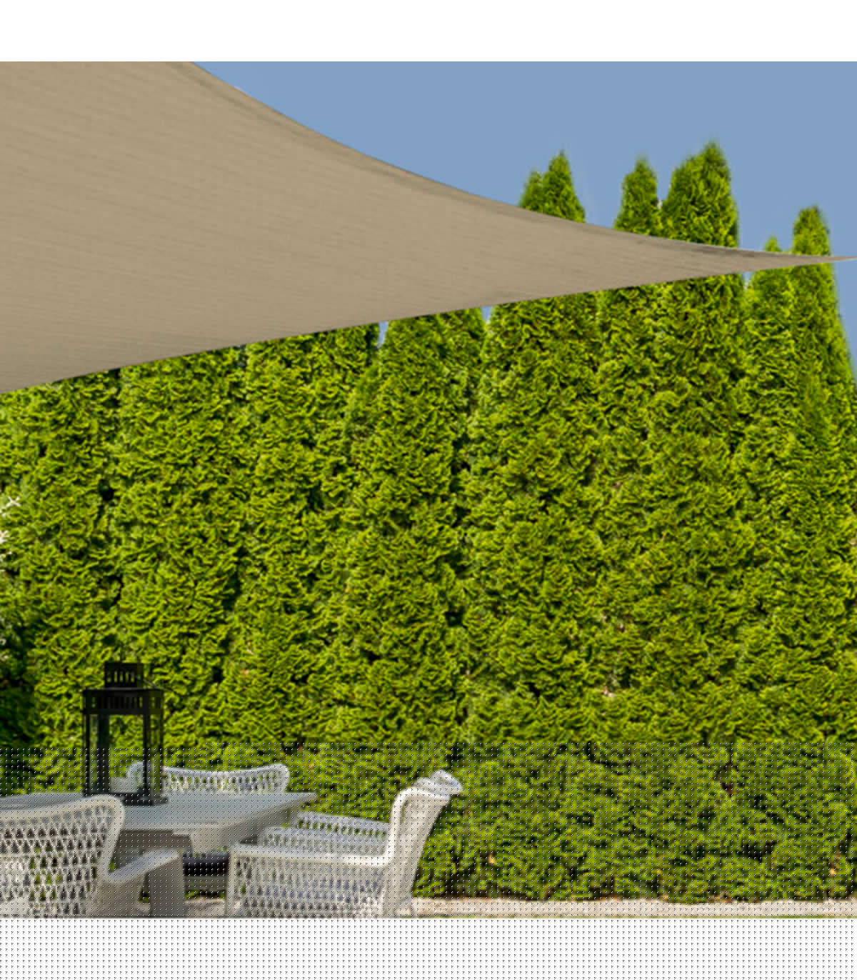 Wadiga Toile Ombrage Carrée Beige 500x500cm