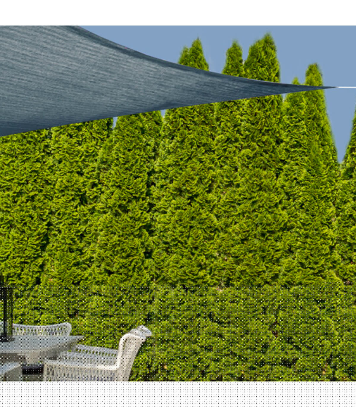 Wadiga Toile Ombrage Carrée Bleu 300x300cm