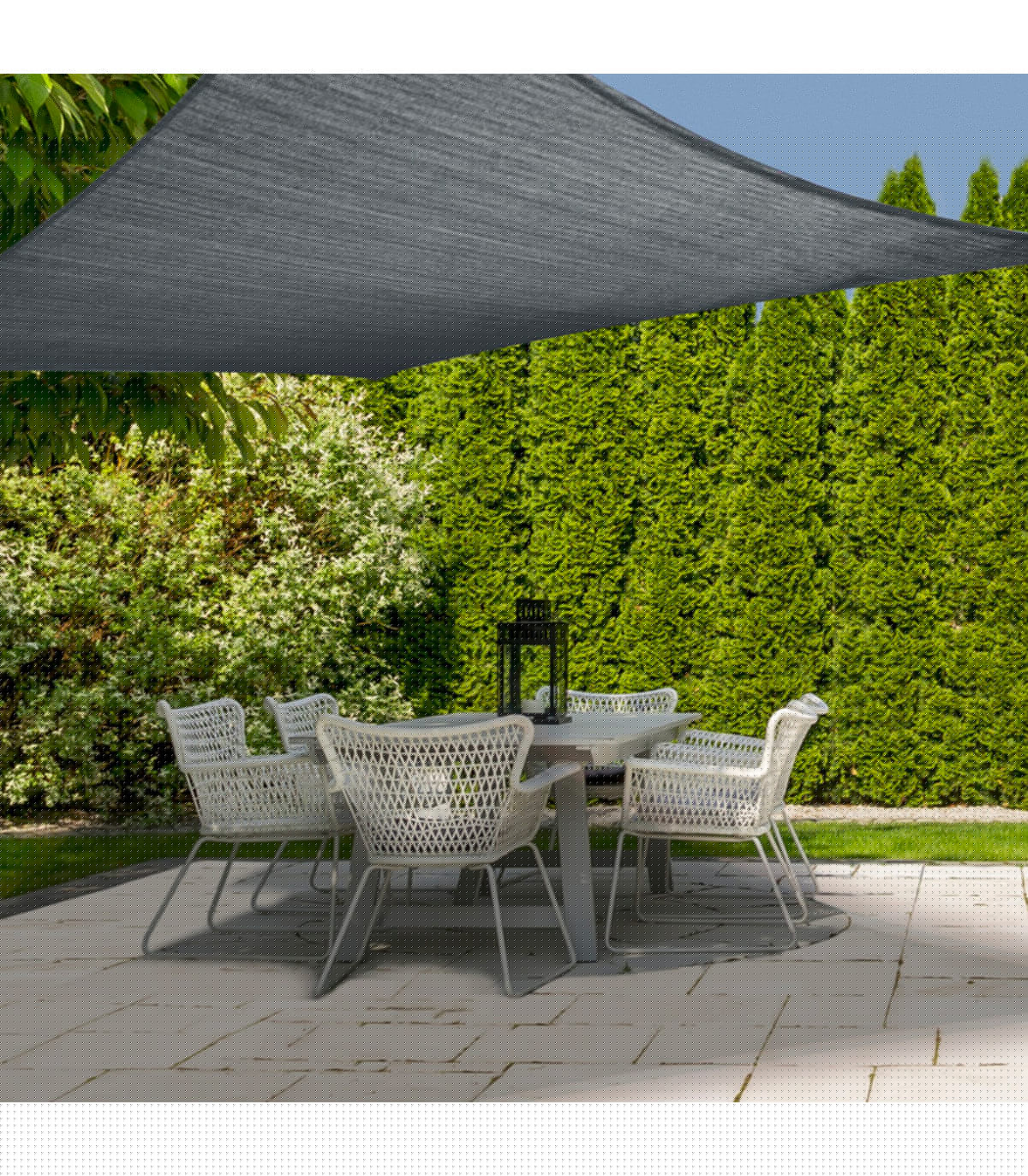 Wadiga Toile Ombrage Carrée Noir 300x300cm