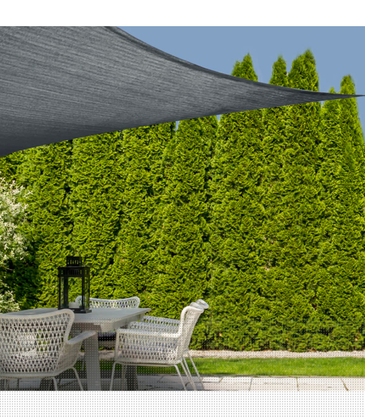 Wadiga Toile Ombrage Carrée Noir 300x300cm