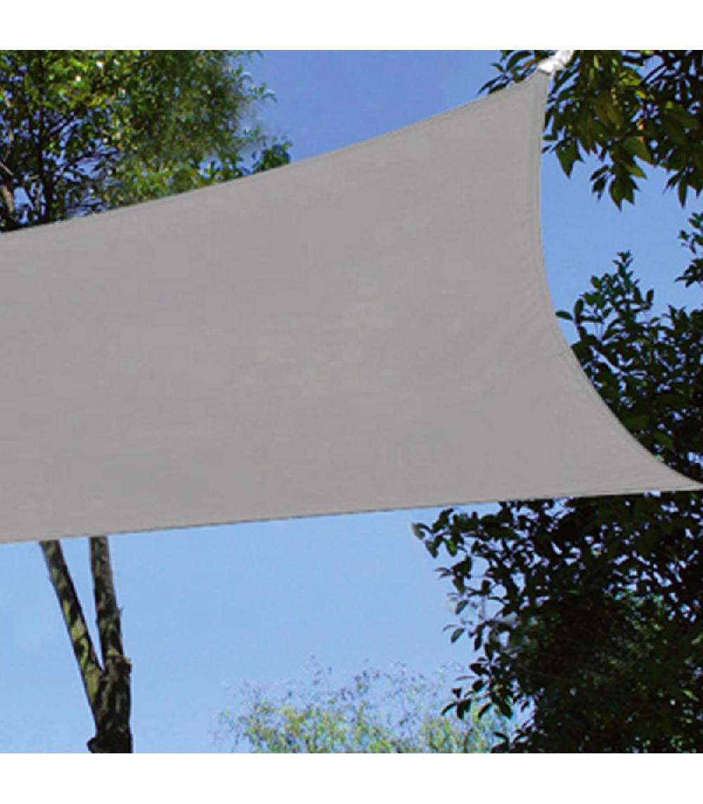 Wadiga Toile Ombrage Rectangulaire Grise 300x200cm