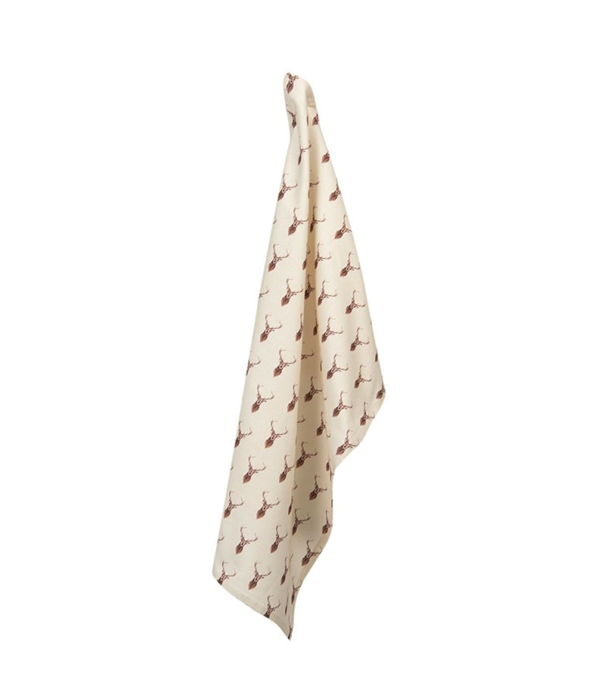 wadiga Torchon 100% coton beige cerf 50x70cm