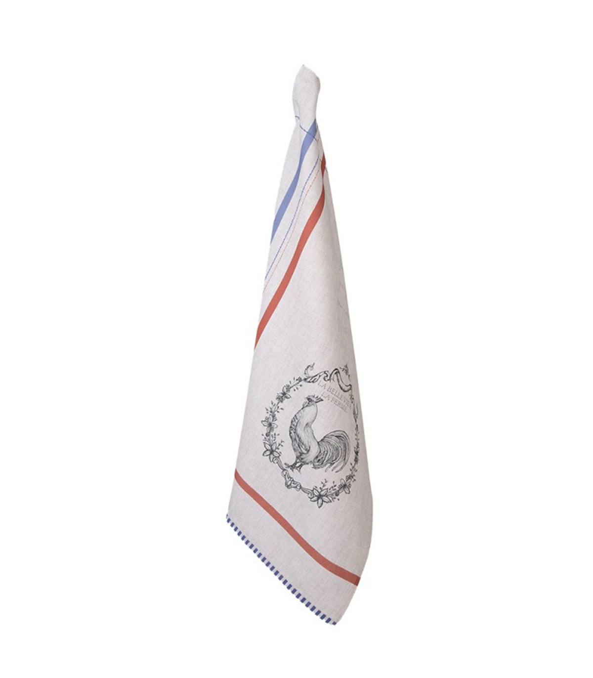 wadiga Torchon 100% coton beige coq 50x70cm