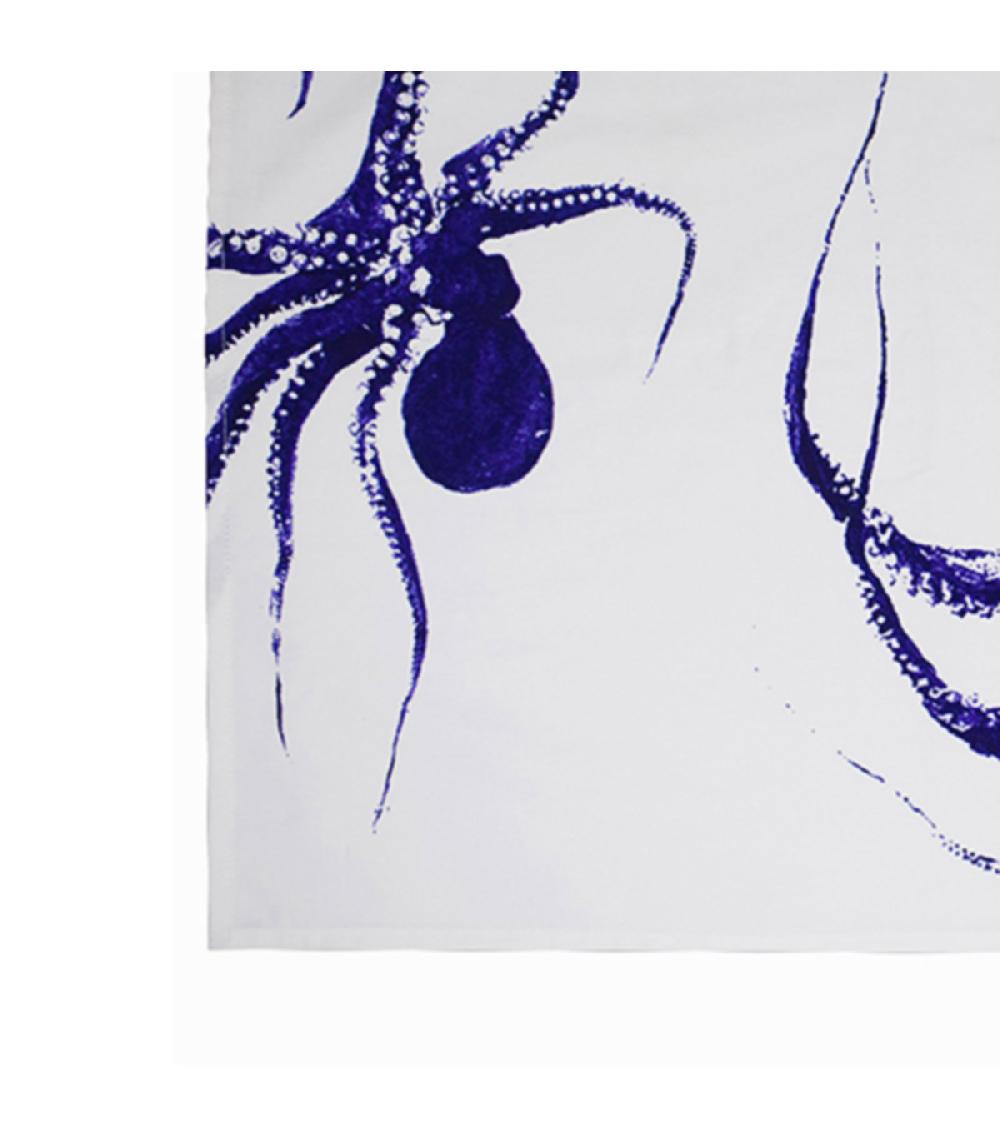 Wadiga Torchon 100% Coton Octopus - 50x70cm