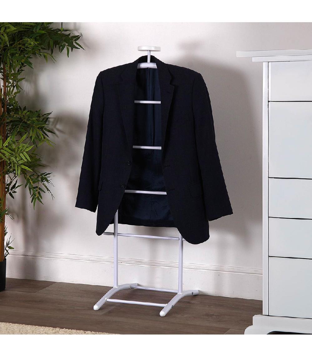 Wadiga Valet De Chambre En Métal Blanc 47x41x112cm