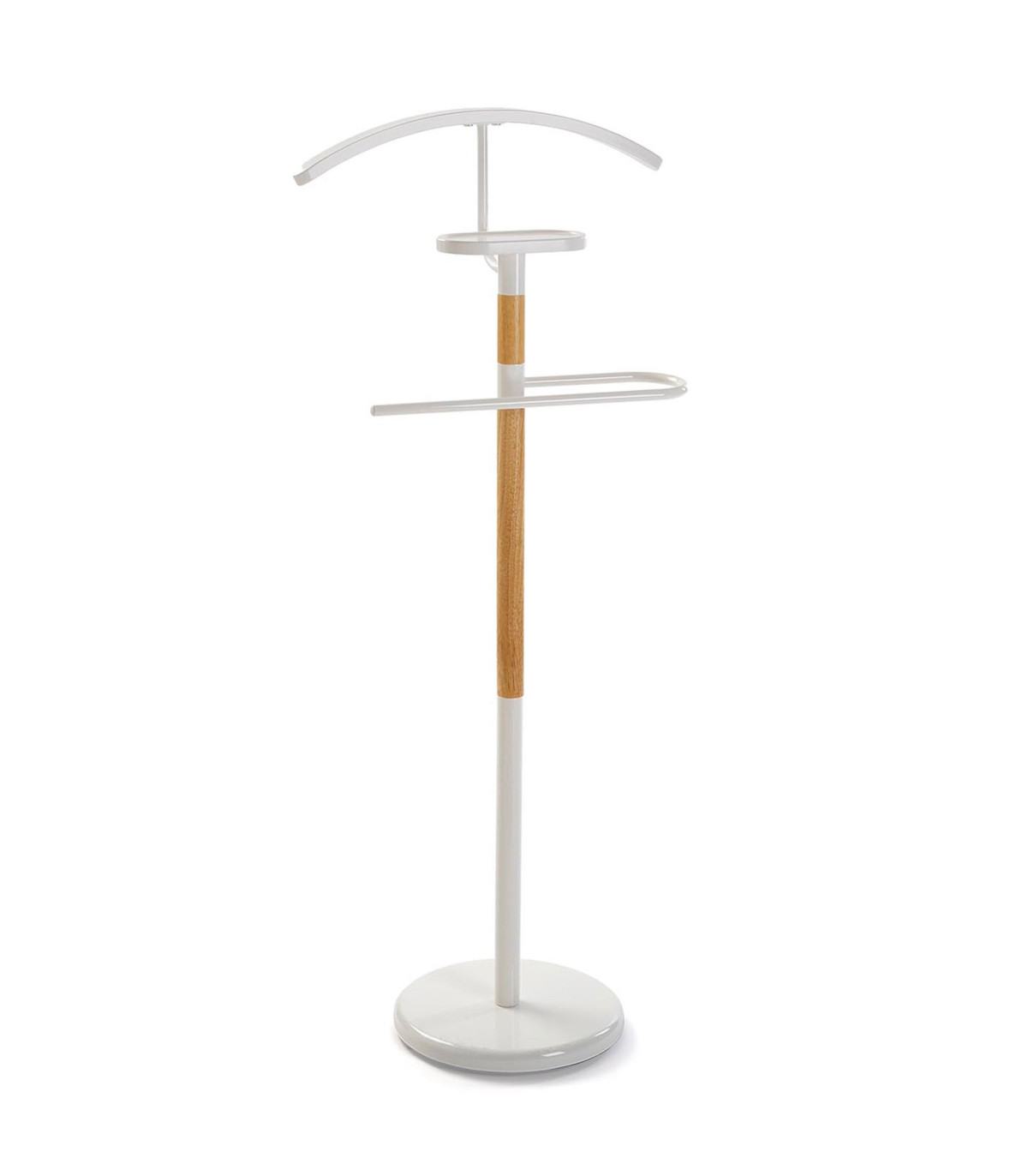 wadiga Valet de nuit bois et blanc 46.5x29x112cm