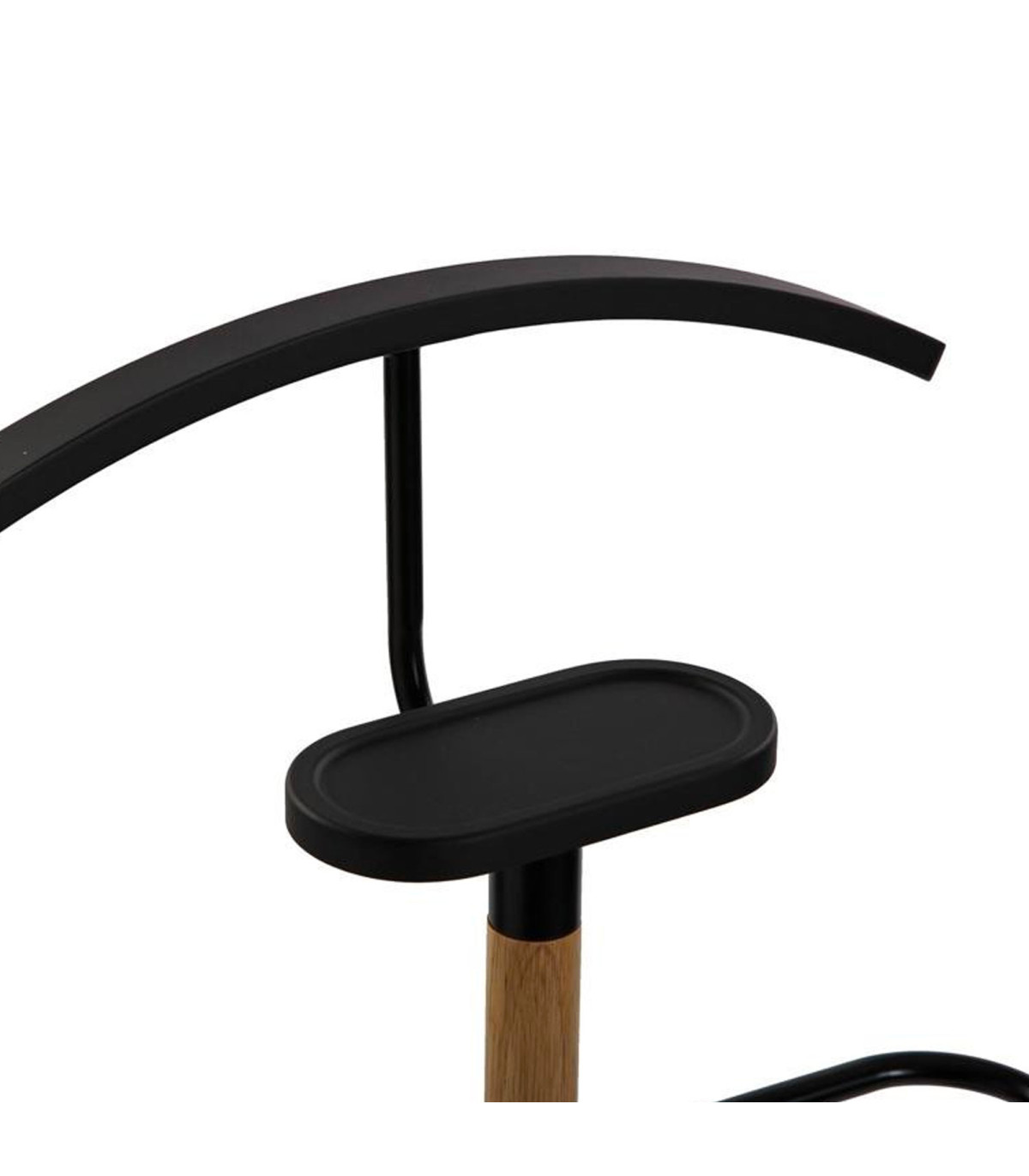 Wadiga Valet De Nuit Bois Et Noir 46.5x29x112cm