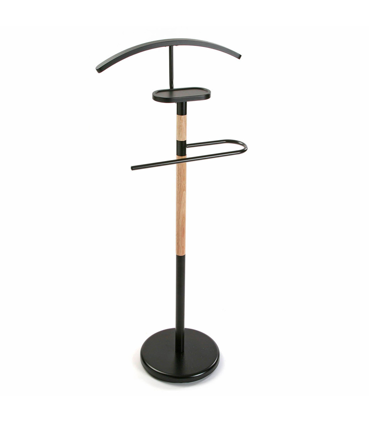 wadiga Valet de nuit bois et noir 46.5x29x112cm