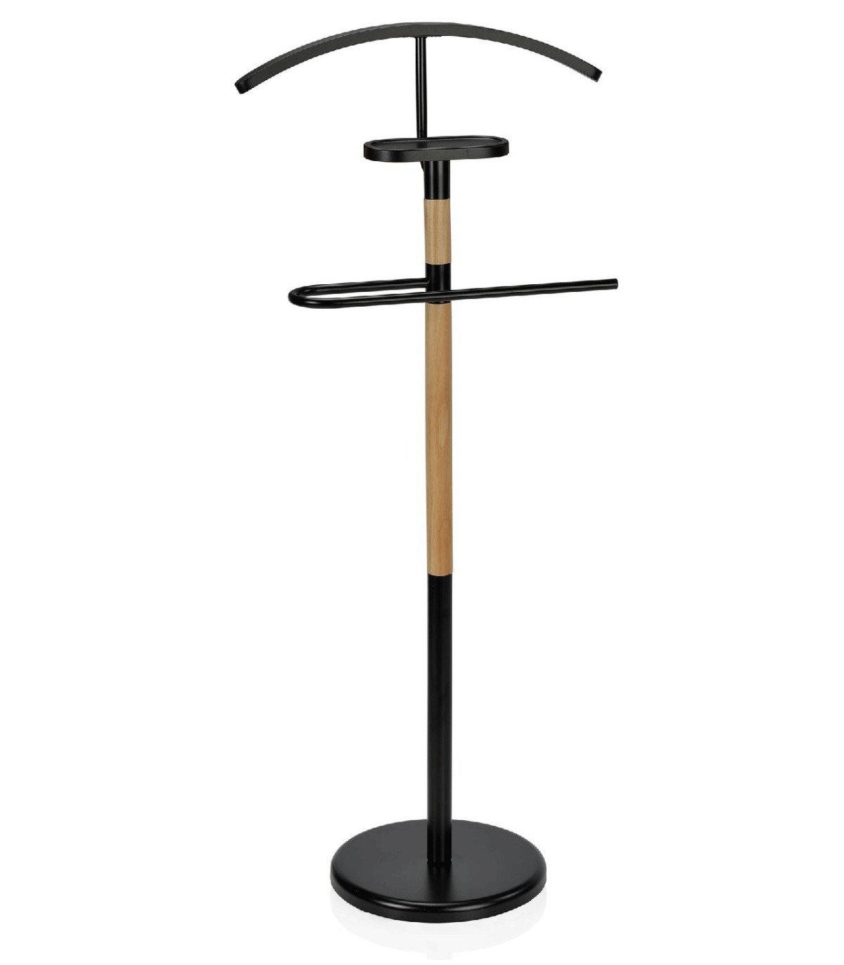 wadiga Valet de Nuit en Bois Noir