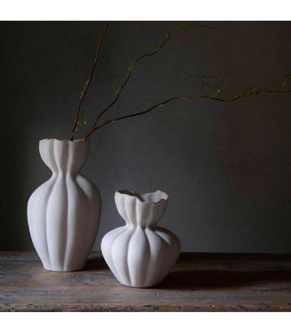 Wadiga Vase En Céramique Beige 17x17x19.5cm