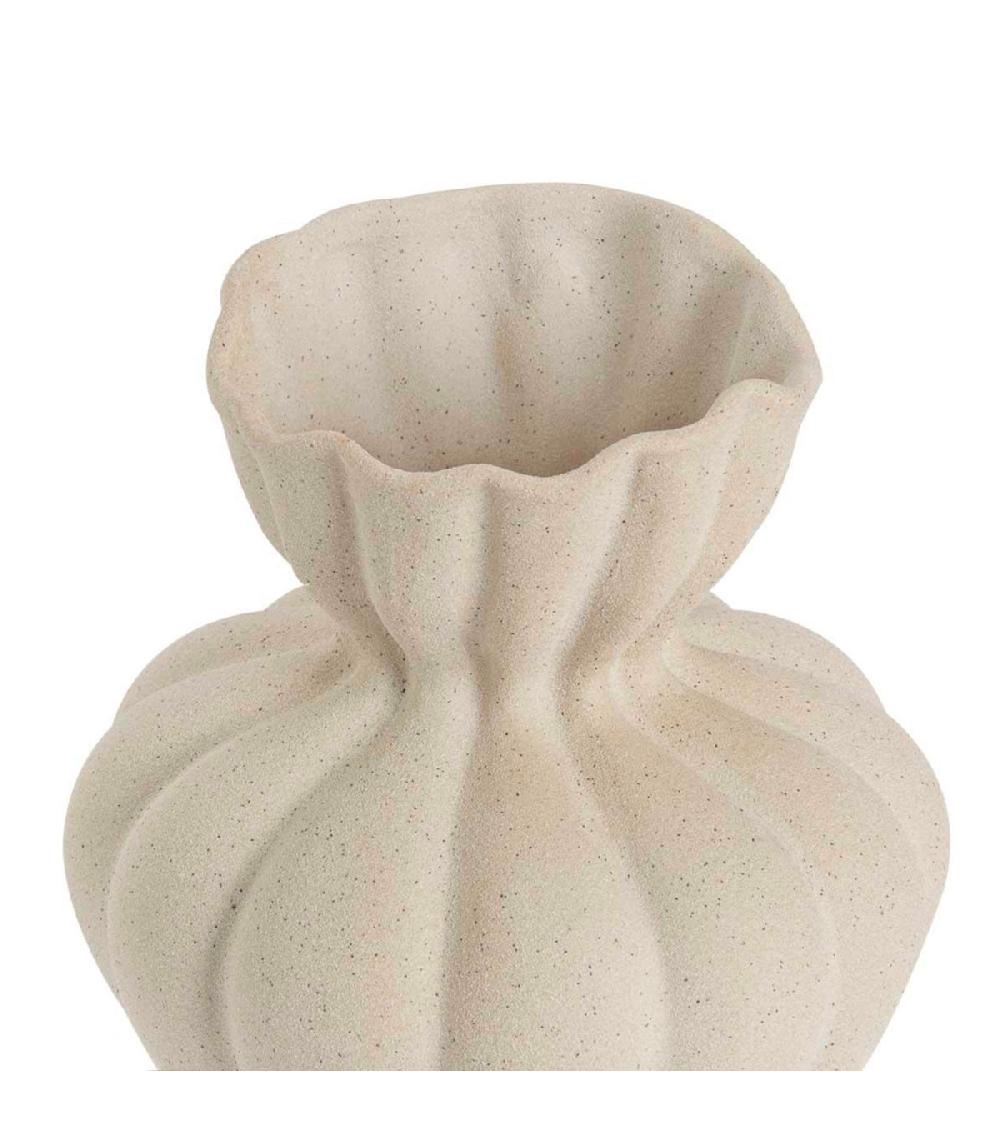 Wadiga Vase En Céramique Beige 17x17x19.5cm