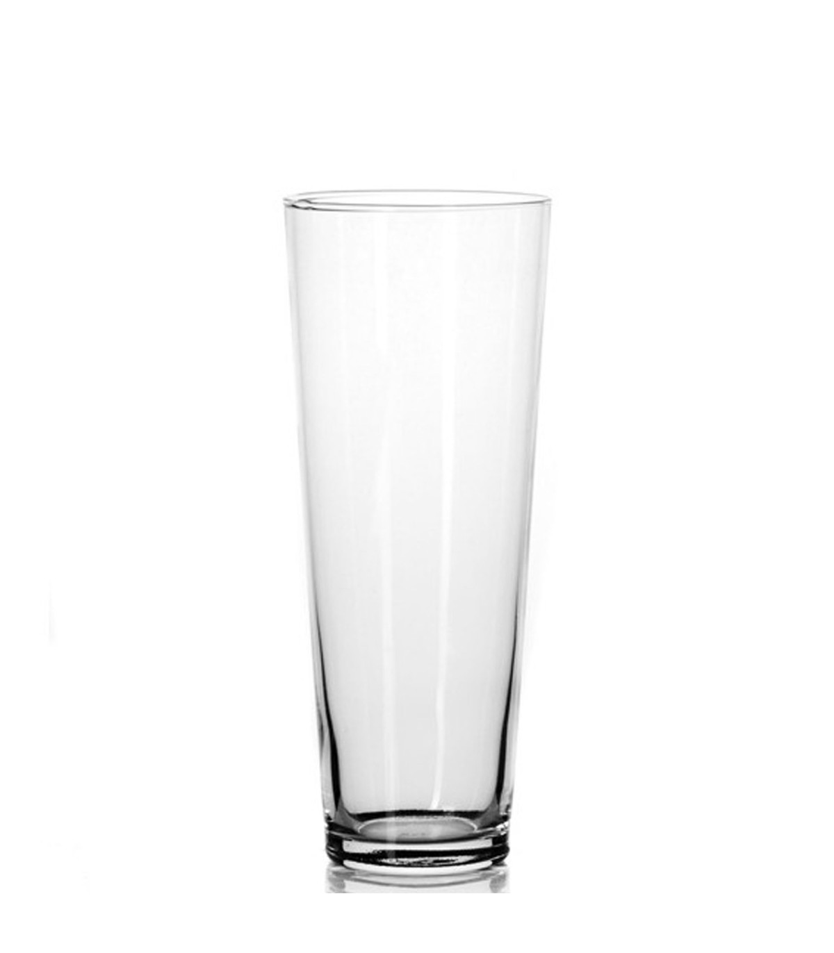 wadiga Vase en verre transparent 10x10x26cm