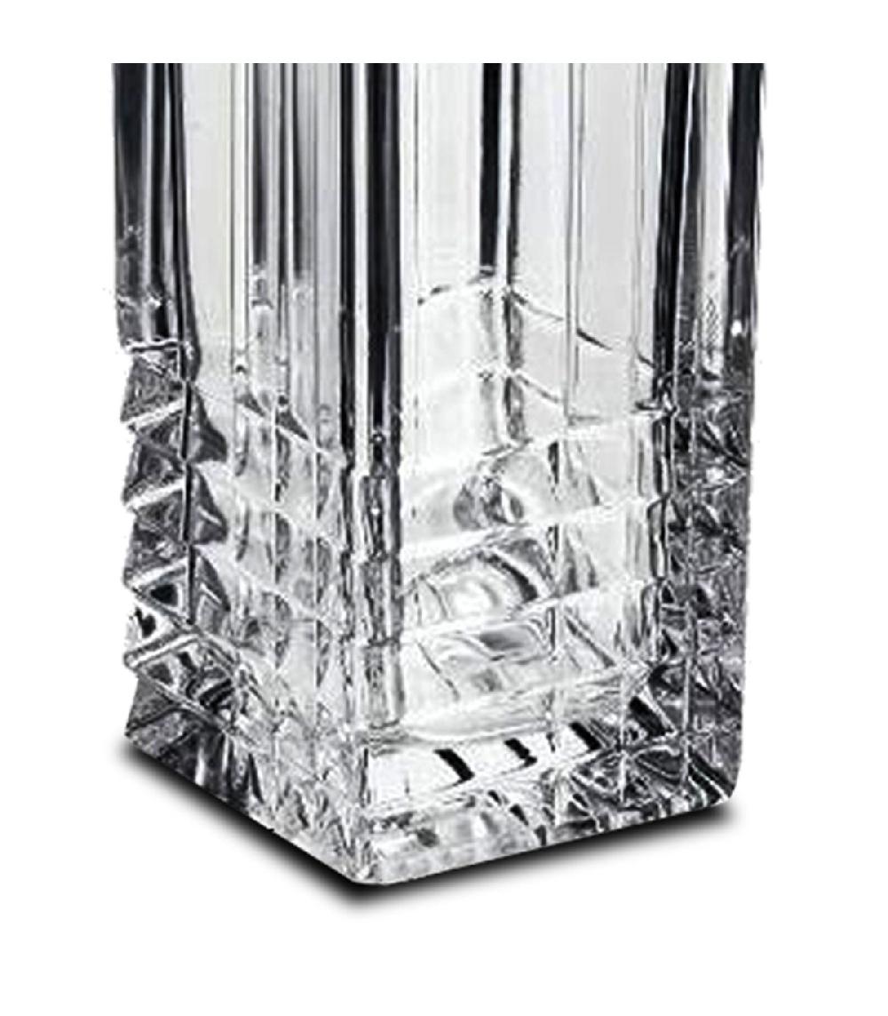 Wadiga Vase En Verre Transparent 9x9x23cm