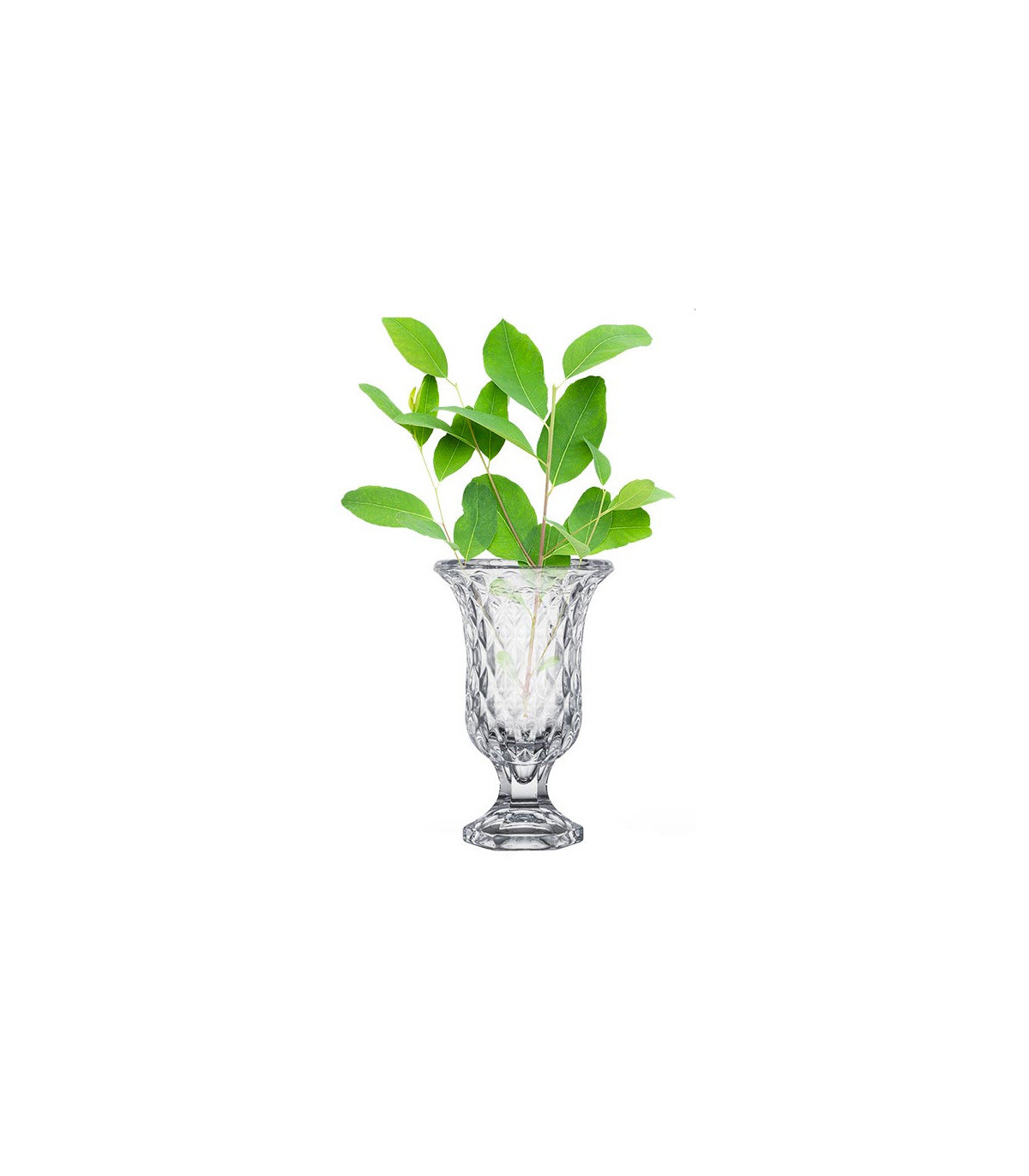 Wadiga Vase Vasque En Verre Diamants - 15x15x24cm