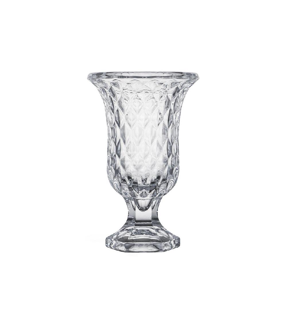 wadiga Vase vasque en verre Diamants - 15x15x24cm
