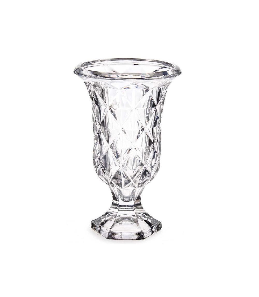 wadiga Vase vasque en verre Losanges - 15x15x24cm