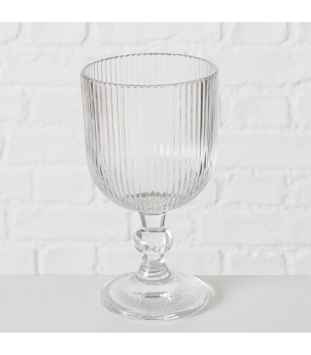 Wadiga Verre à Vin En Verre Strié 35cl
