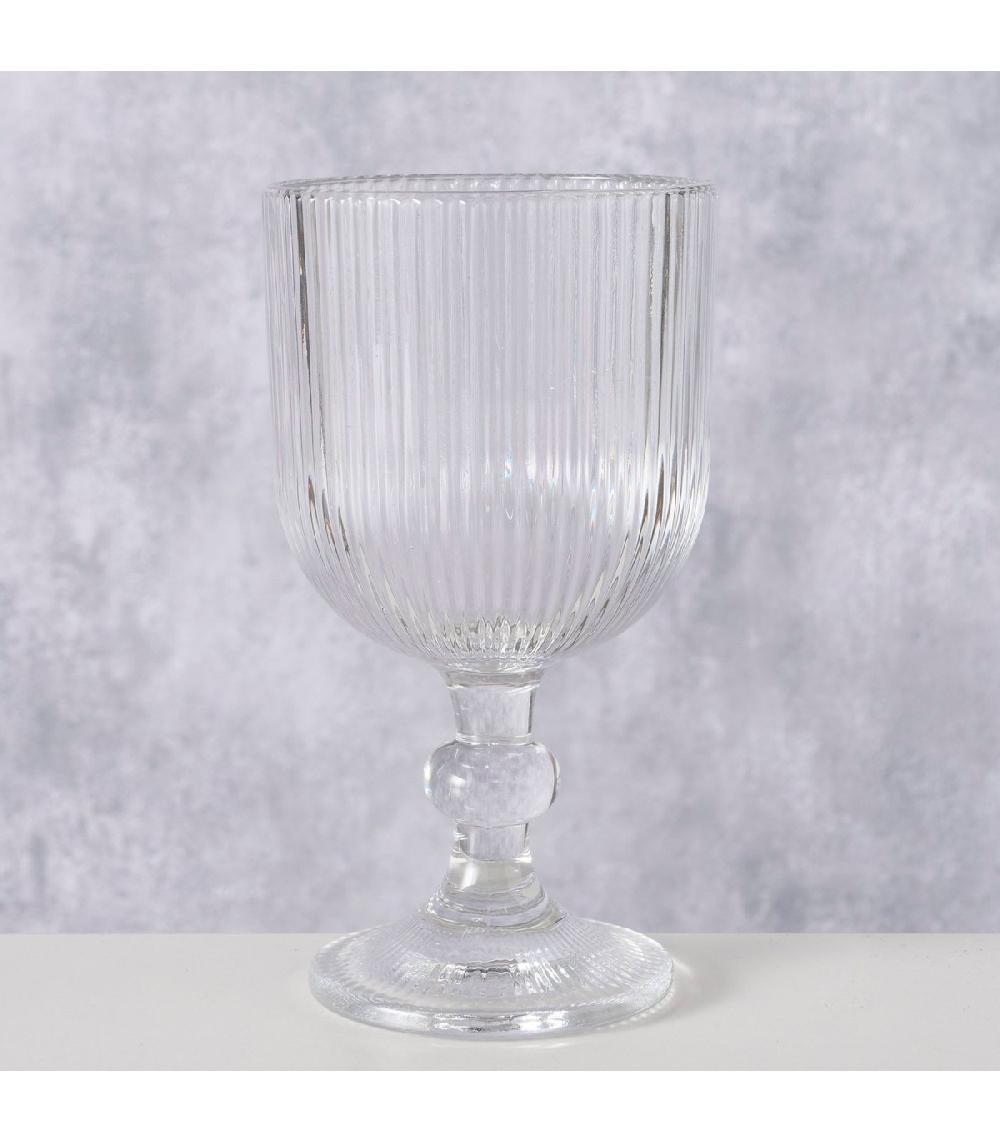 Wadiga Verre à Vin En Verre Strié 35cl