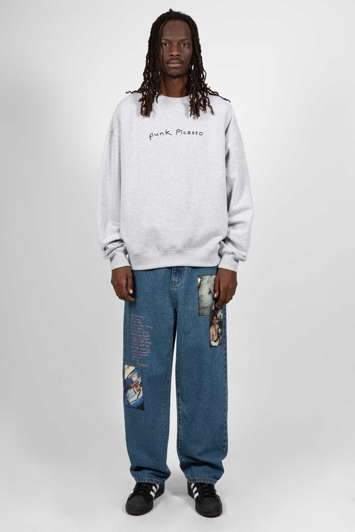 Wasted Crewneck Punk Picasso