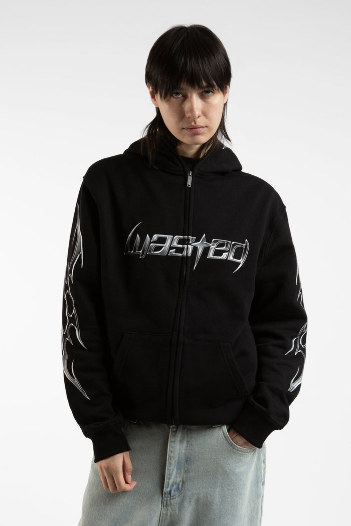 Wasted Hoodie Full Zip Metal Blade