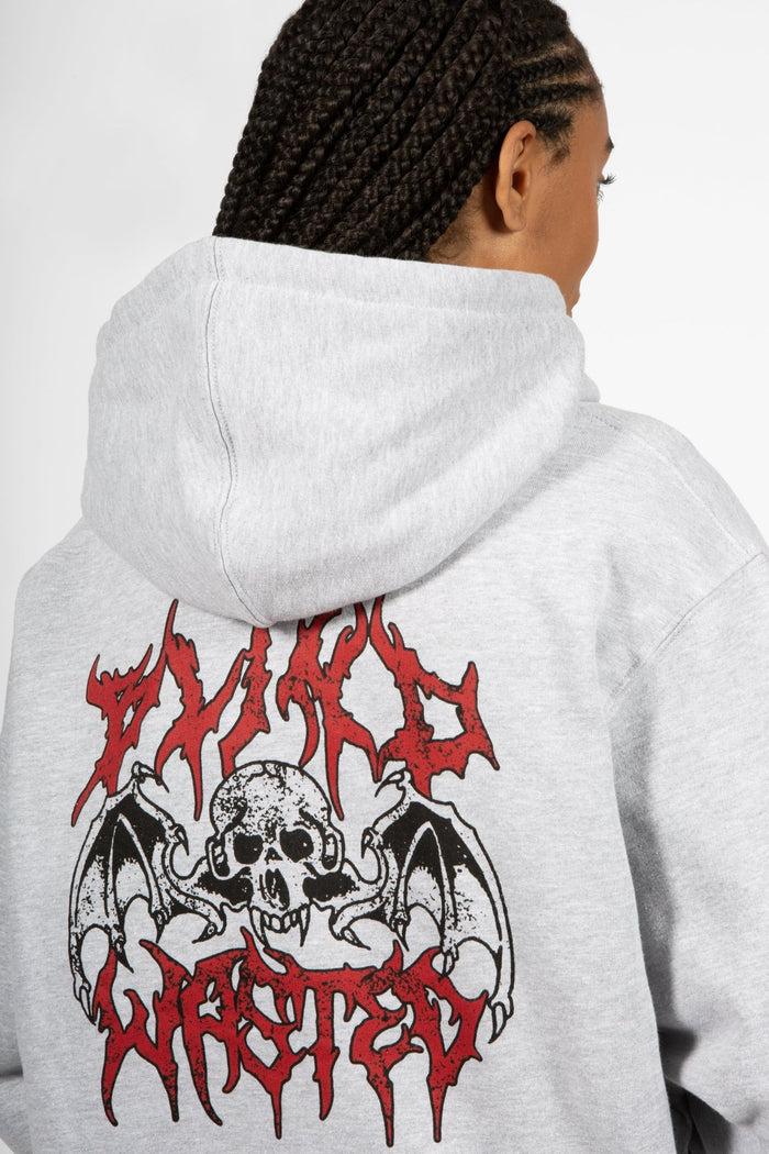 Wasted Hoodie Zip Bones