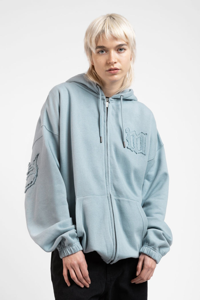 Wasted Hoodie Zip Boxy Kingdom Destroy