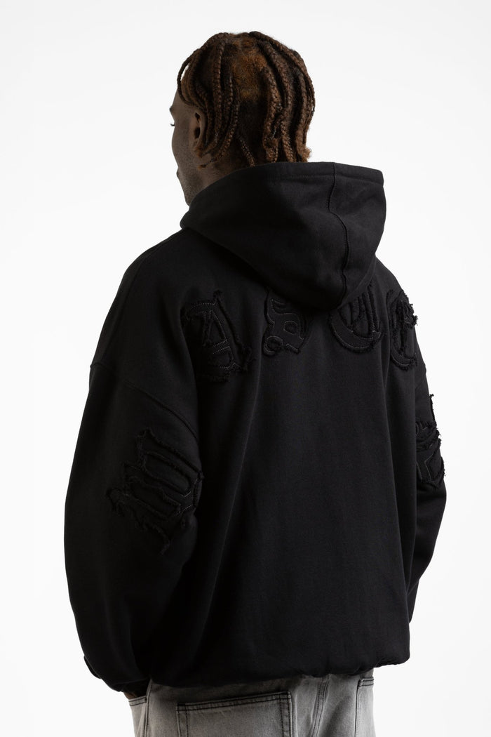 Wasted Hoodie Zip Boxy Kingdom Destroy