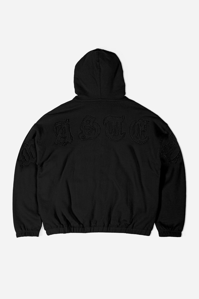 Wasted Hoodie Zip Boxy Kingdom Destroy