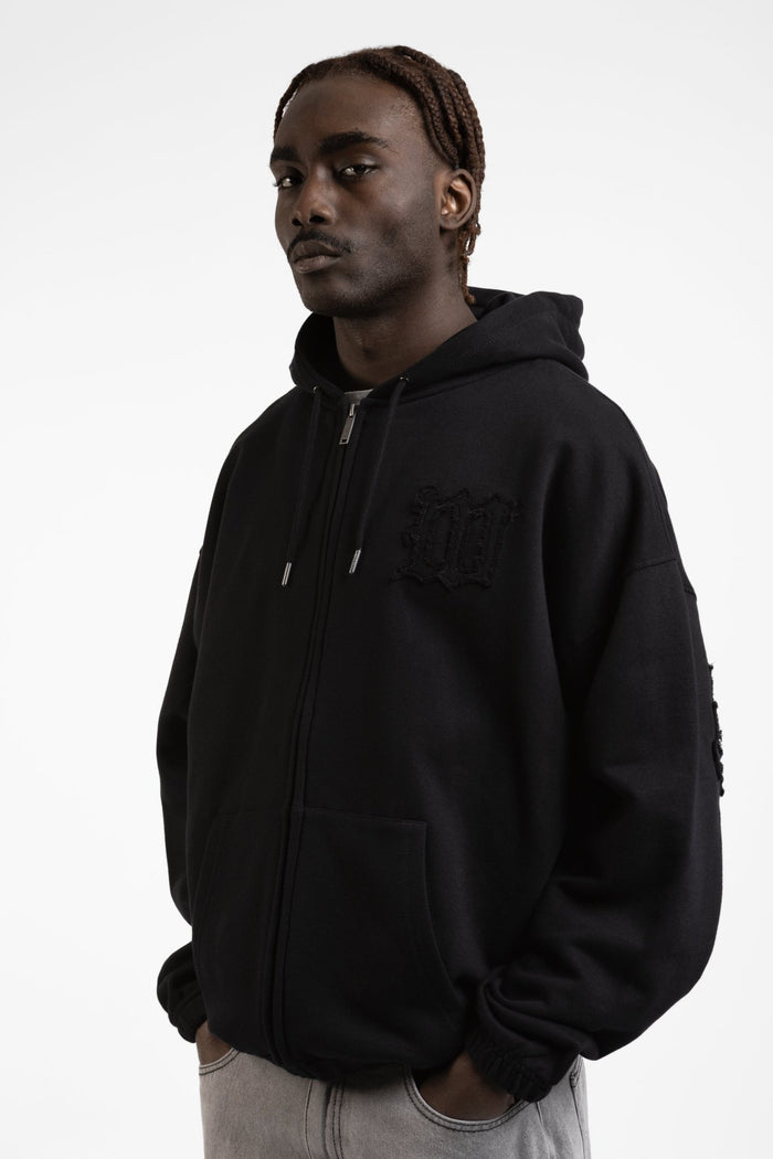 Wasted Hoodie Zip Boxy Kingdom Destroy