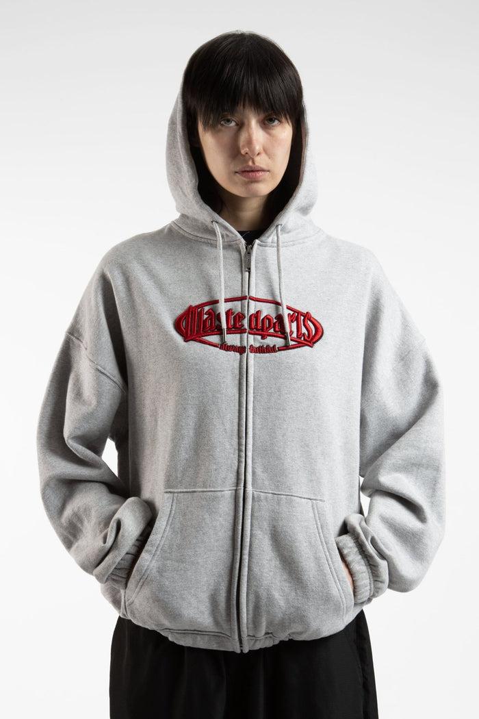Wasted Hoodie Zip Boxy Yard