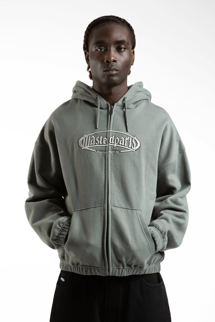 Wasted Hoodie Zip Boxy Yard