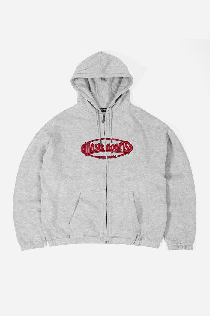 wasted Hoodie Zip Boxy Yard