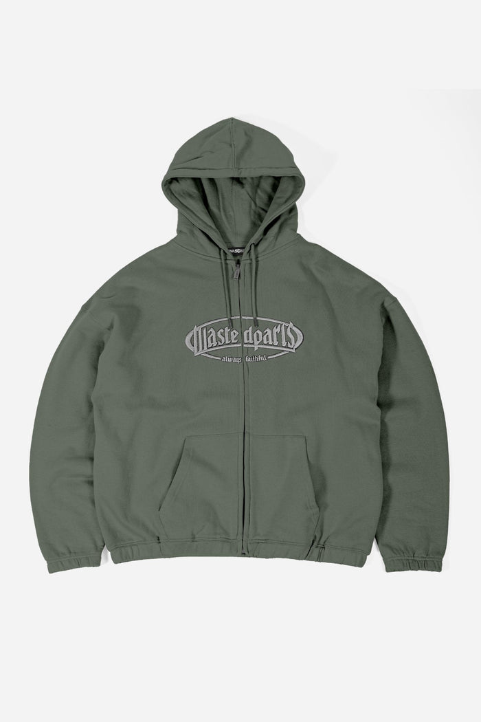 wasted Hoodie Zip Boxy Yard