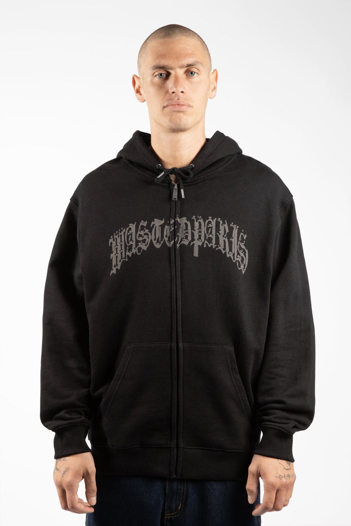 Wasted Hoodie Zip Chrome