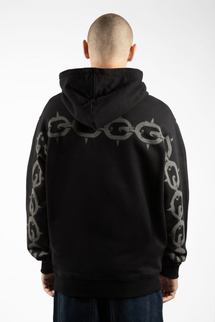 Wasted Hoodie Zip Chrome