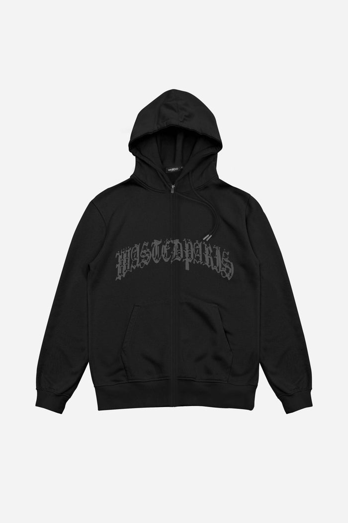wasted Hoodie Zip Chrome